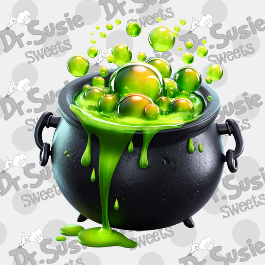 Black Cauldron-Plaque-Edible Printer Digital Image