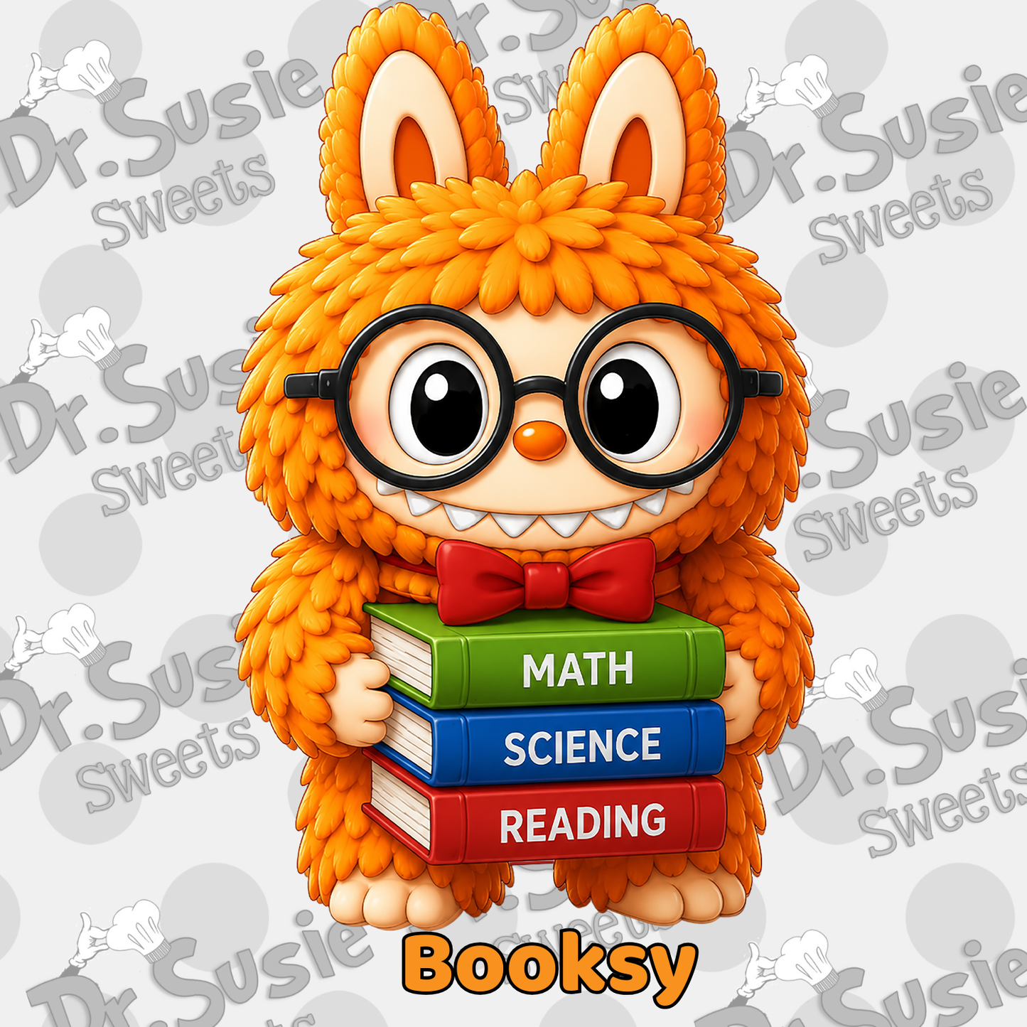 Back to School Fuzzy Monsters-Edible Printer Digital Image