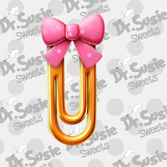 Bow Paper Clip-Edible Printer Digital Image
