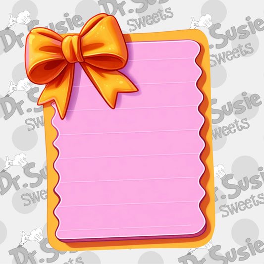 Bow Clipboard-Edible Printer Digital Image