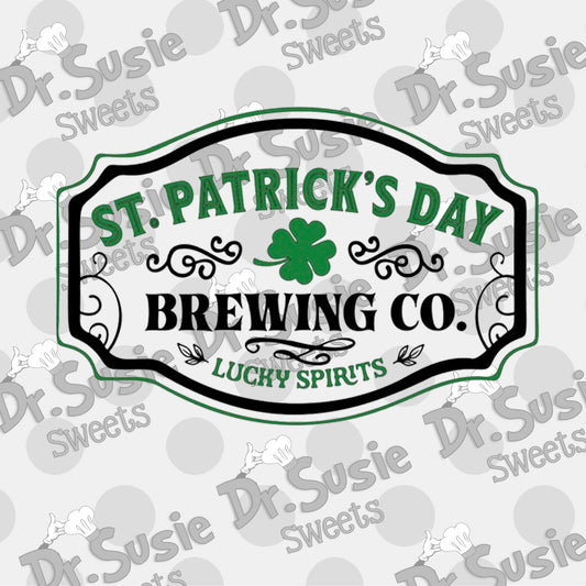 St. Patricks Day Brewing Co-Edible Printer Digital Image