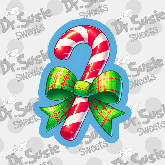 Candy Cane with Green Bow-STL Files