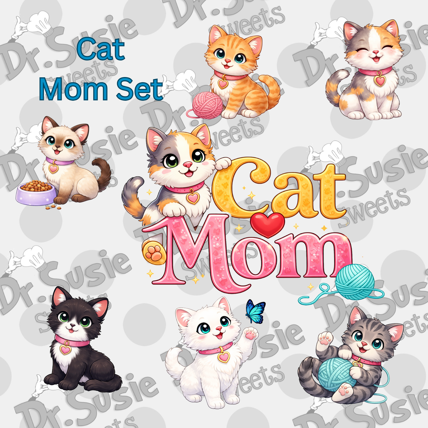 Cat Mom Set-STL