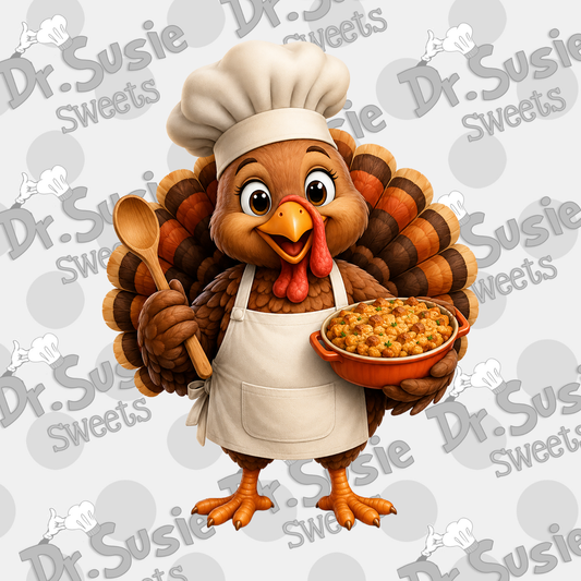 Chef Turkey-Edible Printer Digital Image