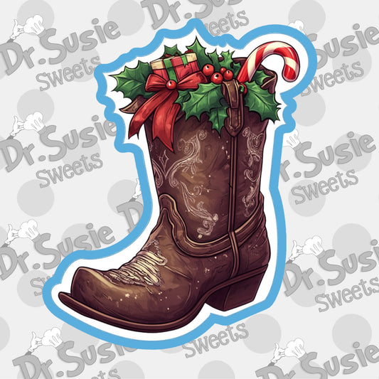 Christmas Cowboy Boot-STL Files
