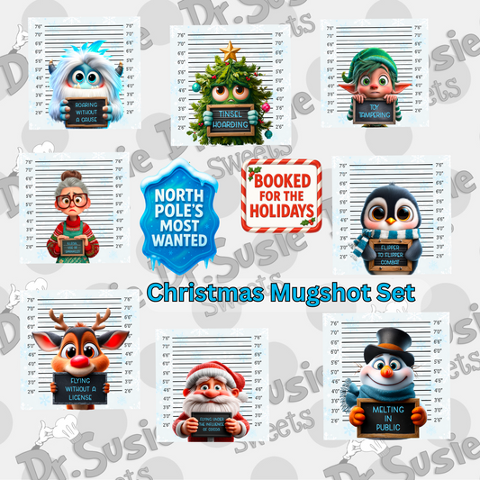 Christmas Mugshot Series Cutter Set-STL