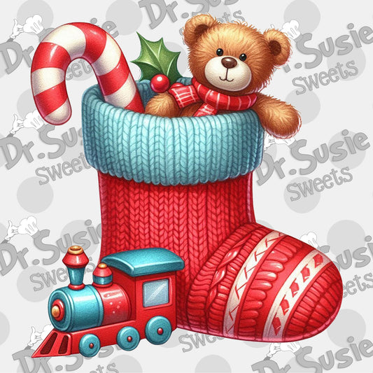 Christmas Stocking-Edible Printer Digital Image