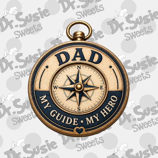 Dad Compass-Edible Printer Digital Image