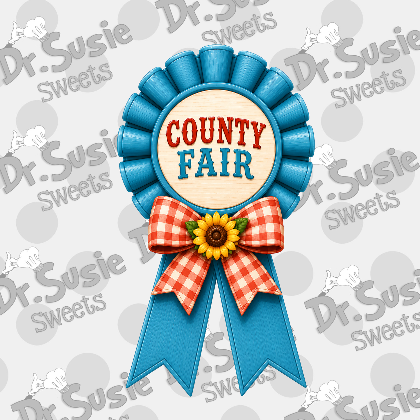 Country Fair-Blue Ribbon-Edible Printer Digital Image