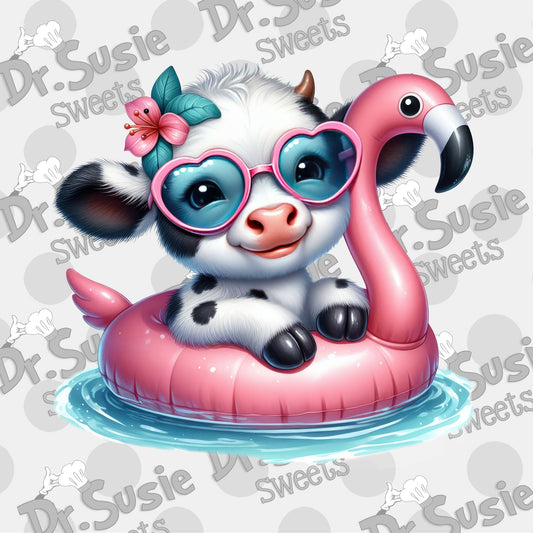 Cow Floatie-Edible Printer Digital Image