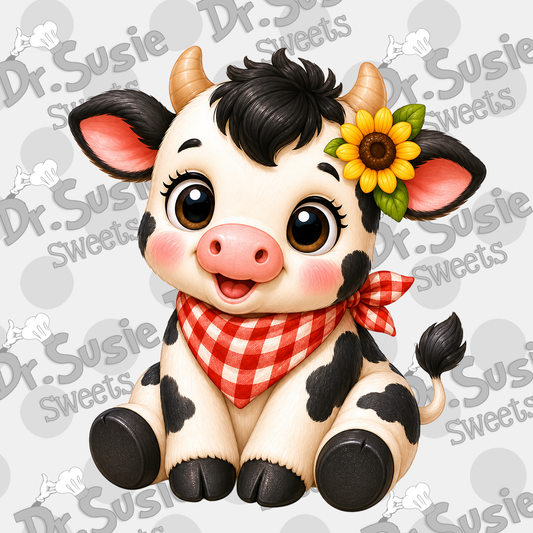 Country Fair-Cow-Edible Printer Digital Image
