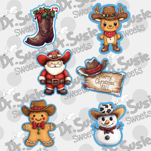 Cowboy Christmas Set-STL File