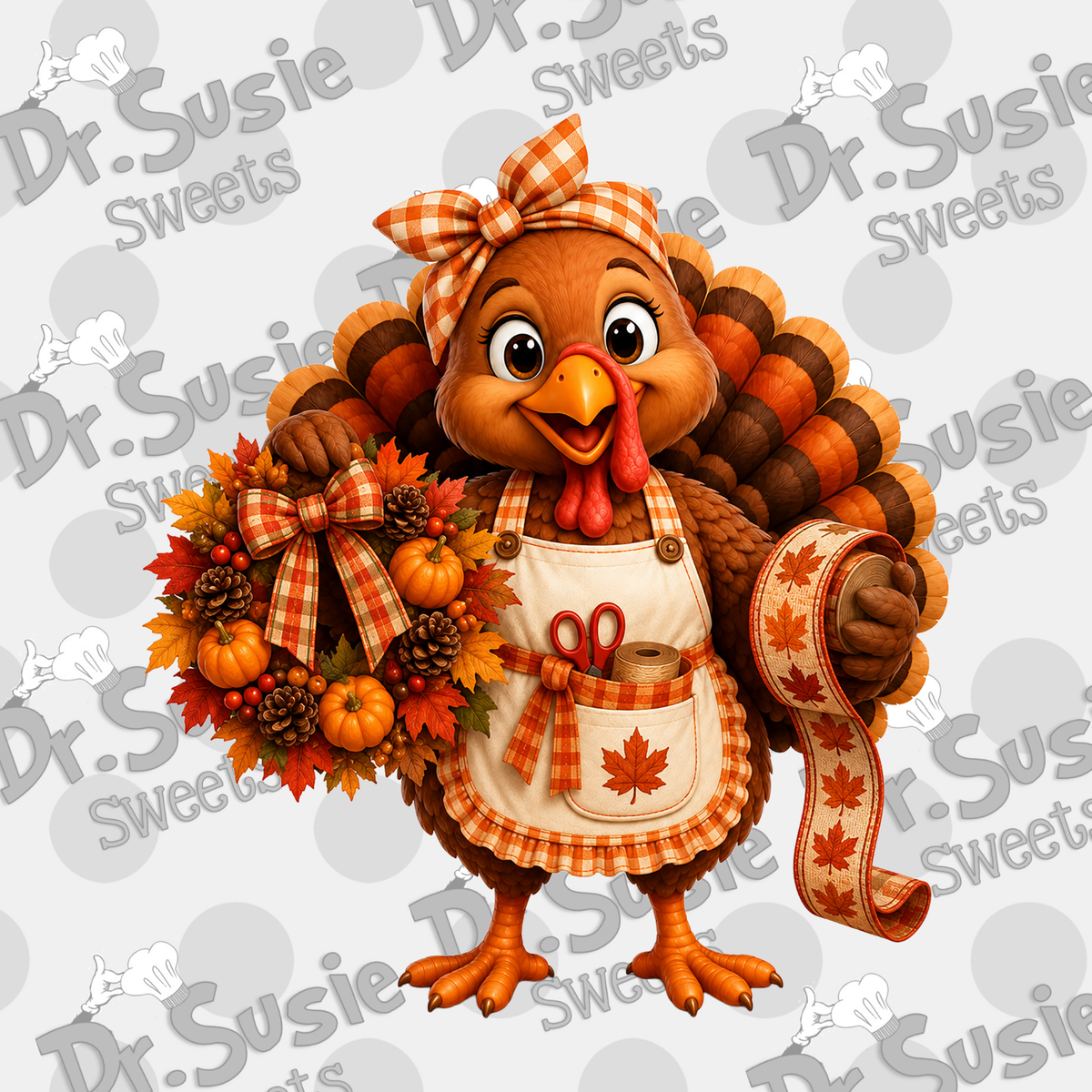 Crafty Turkey-Edible Printer Digital Image