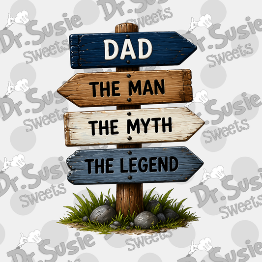 Dad-the man, myth,legend-Edible Printer Digital Image