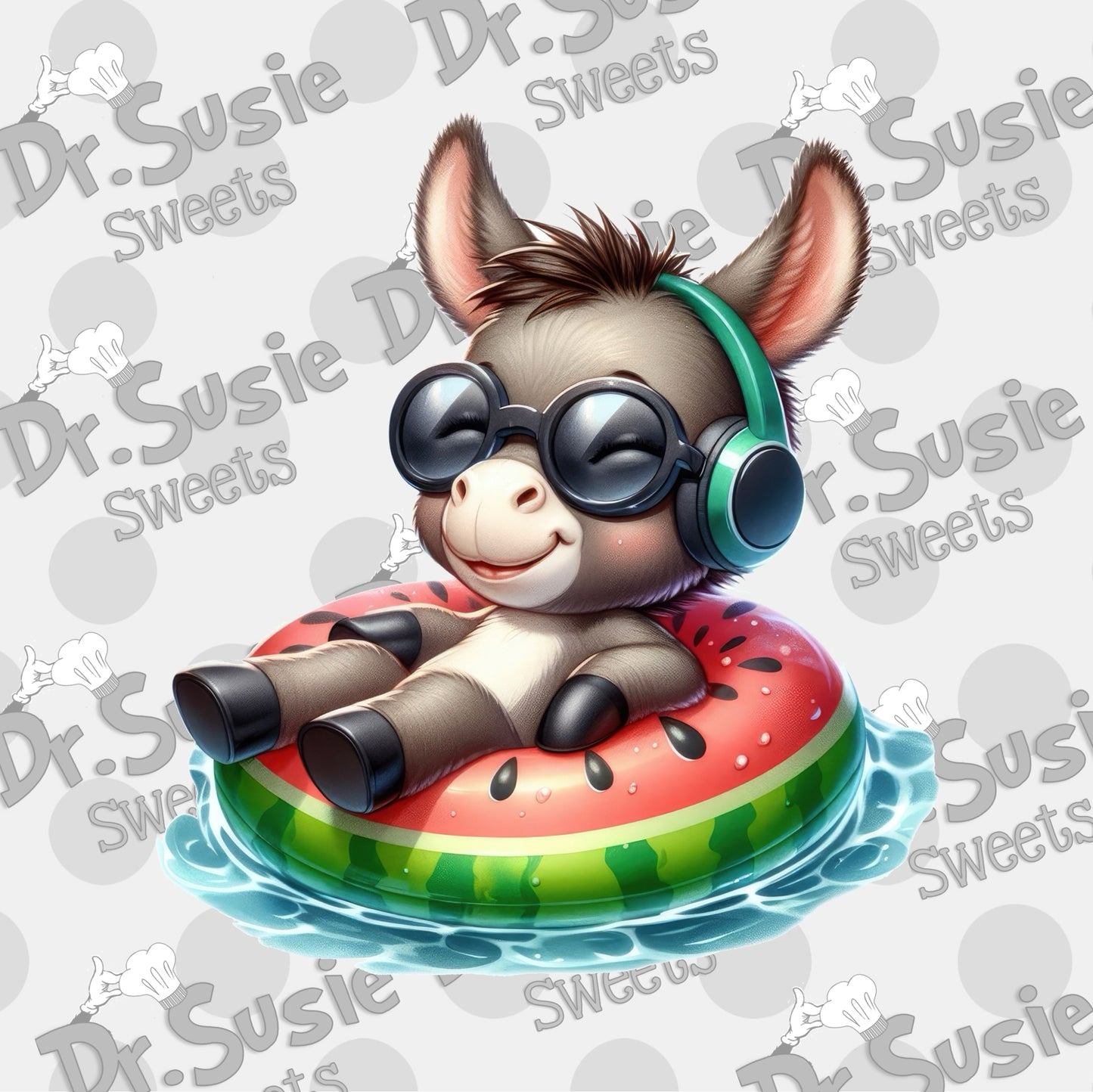 Donkey Floatie-Edible Printer Digital Image