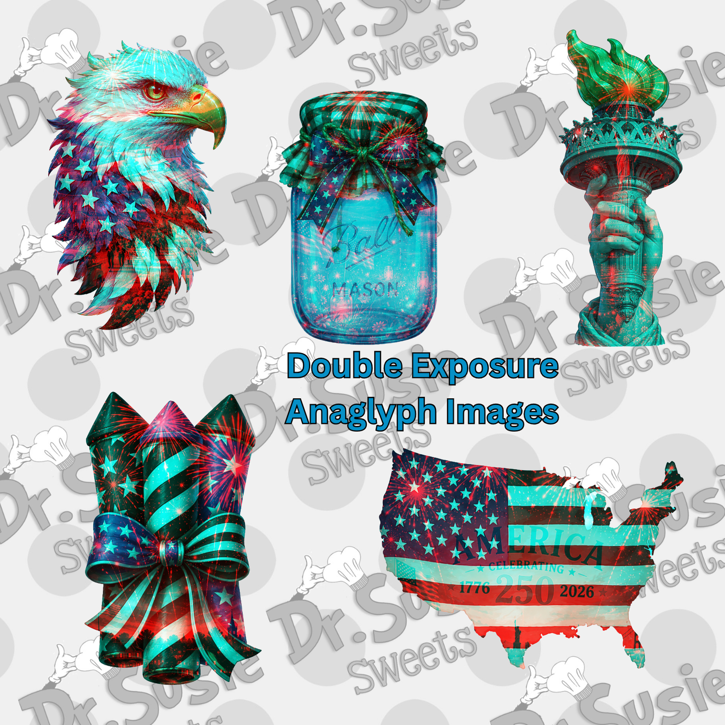 Double Exposure Anaglyph Images-STL
