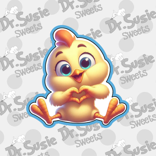 Easter Chick Making Heart Hands-STL