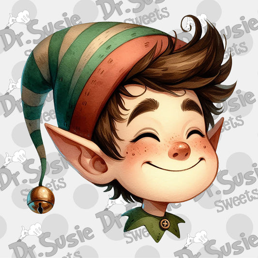 Elf Face-Edible Printer Digital Image