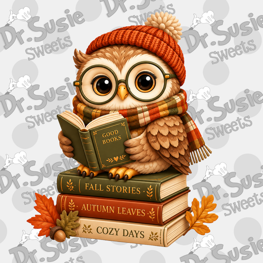 Fall Bookshop-Owl STL