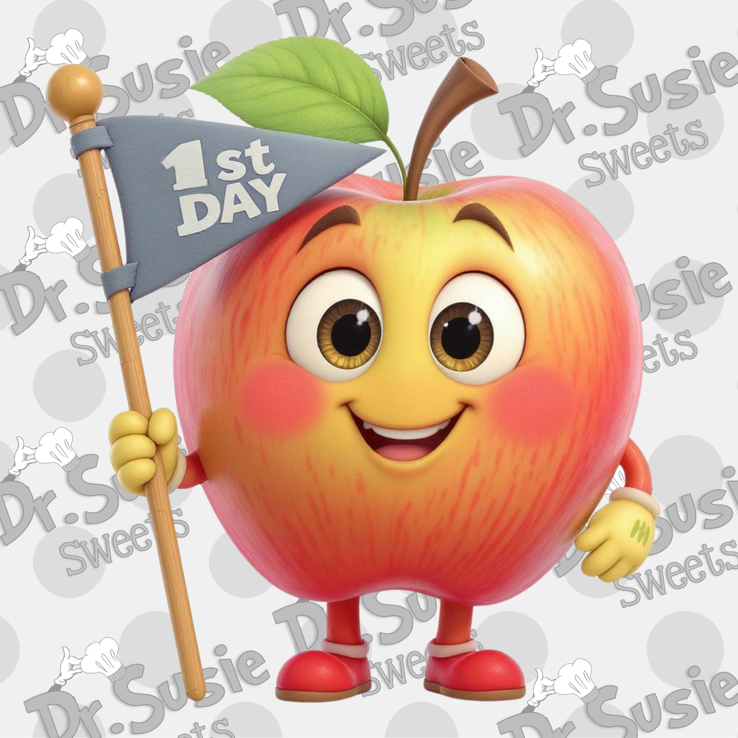 1st Day Apple-Edible Printer Digital Image