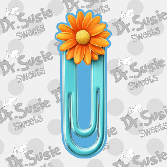Flower Paper Clip-Edible Printer Digital Image