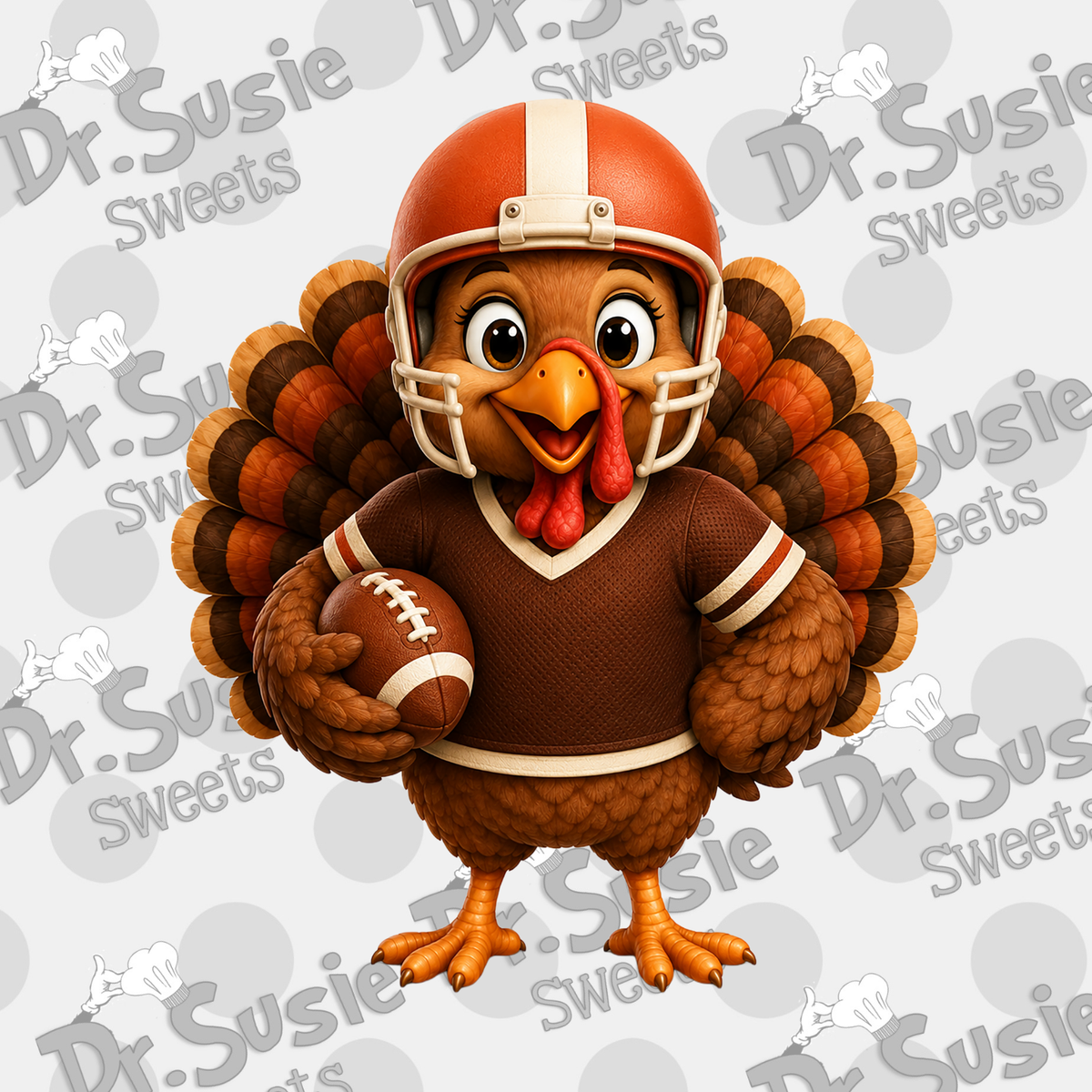 Football Turkey-Edible Printer Digital Image