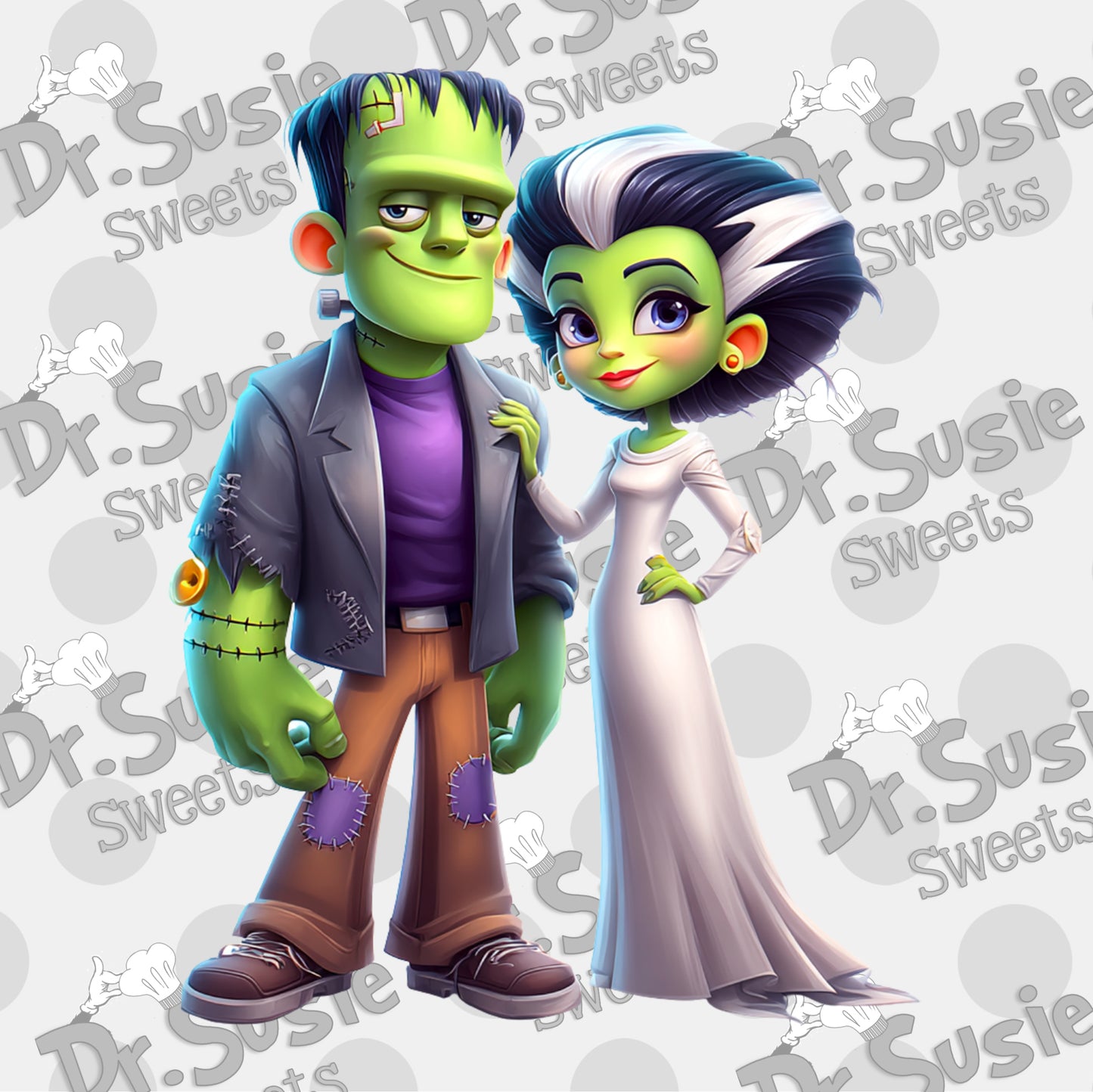 Frankenstein-Bride of Frankenstein-Edible Printer Digital Image