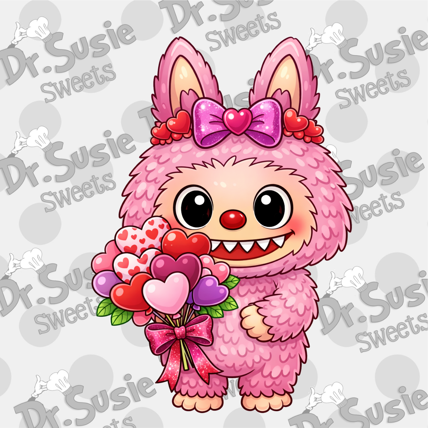 Valentine Fuzzy Monsters-STL