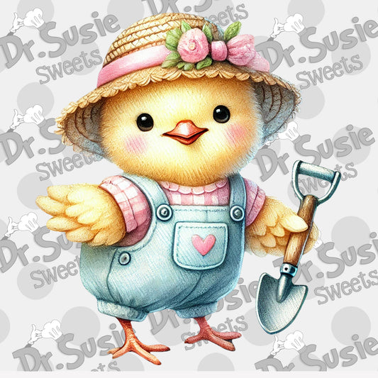 Gardener Chick-Edible Printer Digital Image