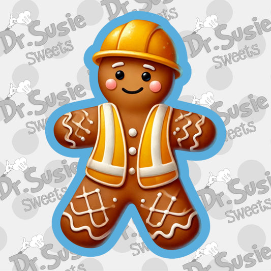 Gingerbread Construction Worker-STL Files