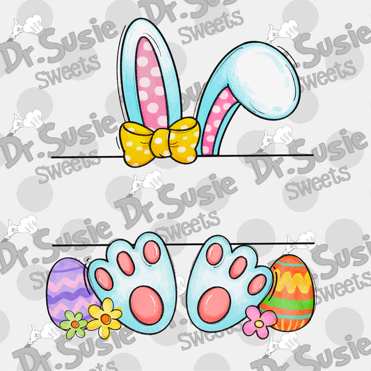 Girl Bunny Name Plaque-Edible Printer Digital Image