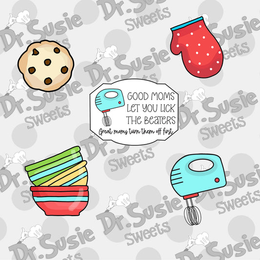 Good Mom Baking Set-Edible Printer Digital Image