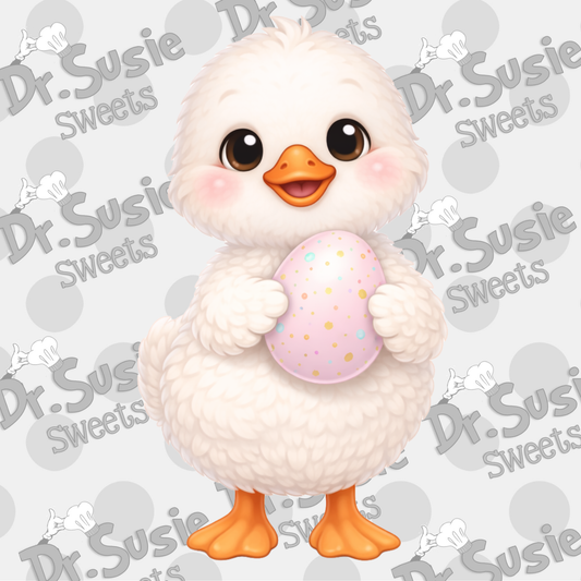 Goose with Egg-Edible Printer Digital Image