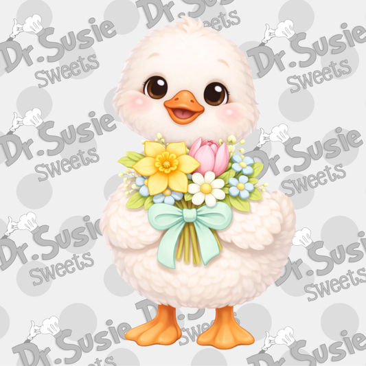 Goose with Flowers-STL File