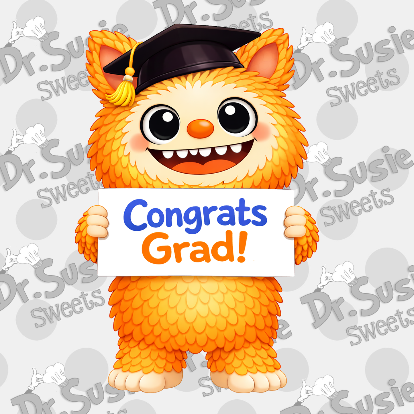 Grad Fuzzy Monsters-STL