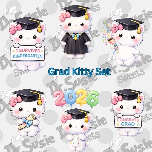 Grad Kitty-Edible Printer Digital Image