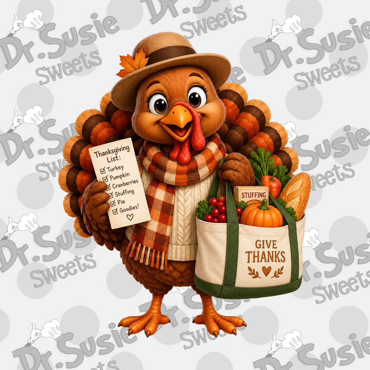 Grocery Shopper Turkey-Sign STL