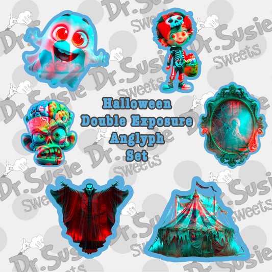 Double Exposure Anaglyph Image Set-STL