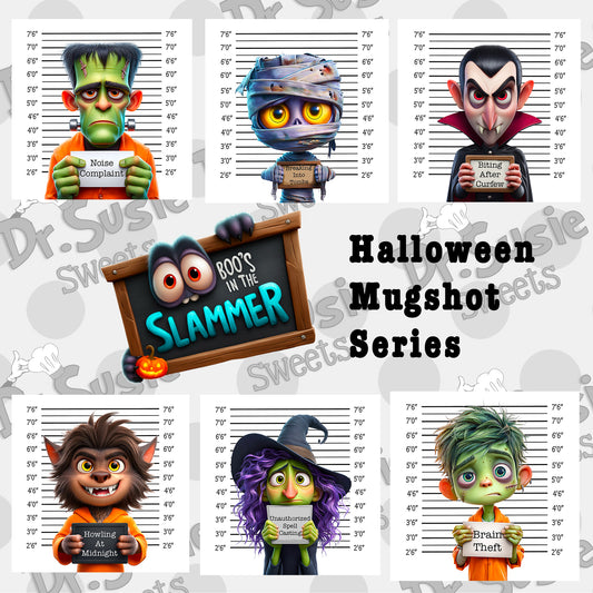 Halloween Mugshot Series-Edible Printer Digital Image