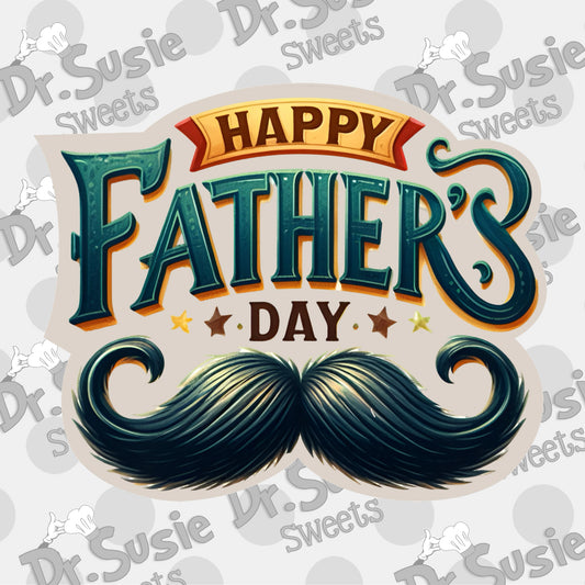 Happy Fathers Day Plaque-Edible Printer Digital Image