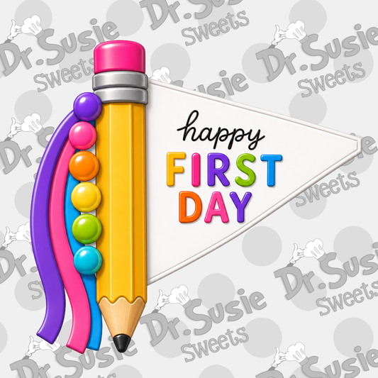 Happy First Day Flag-STL