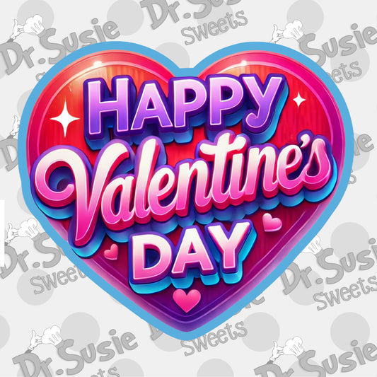 Happy Valentines Day_Plaque-STL File