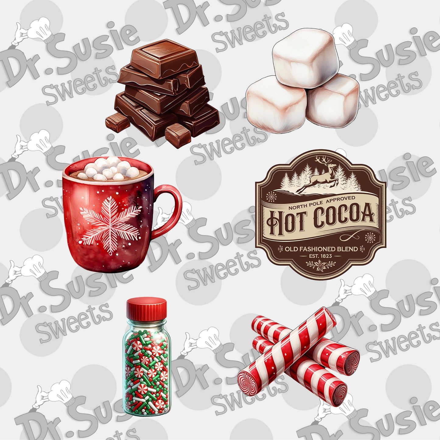 Hot Cocoa Set-Edible Printer Digital Image