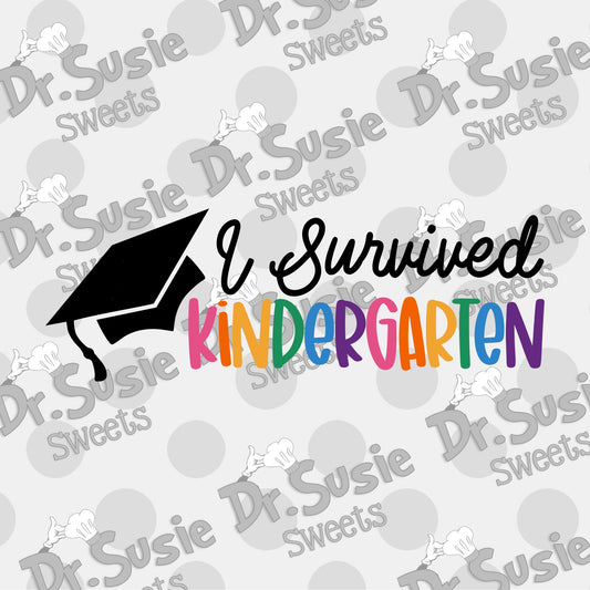 I Survived Kindergarten-Edible Printer Digital Image