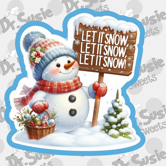 Let It Snow Plaque-STL Files
