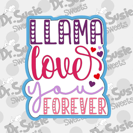 Llama Love You Forever_Plaque-STL File