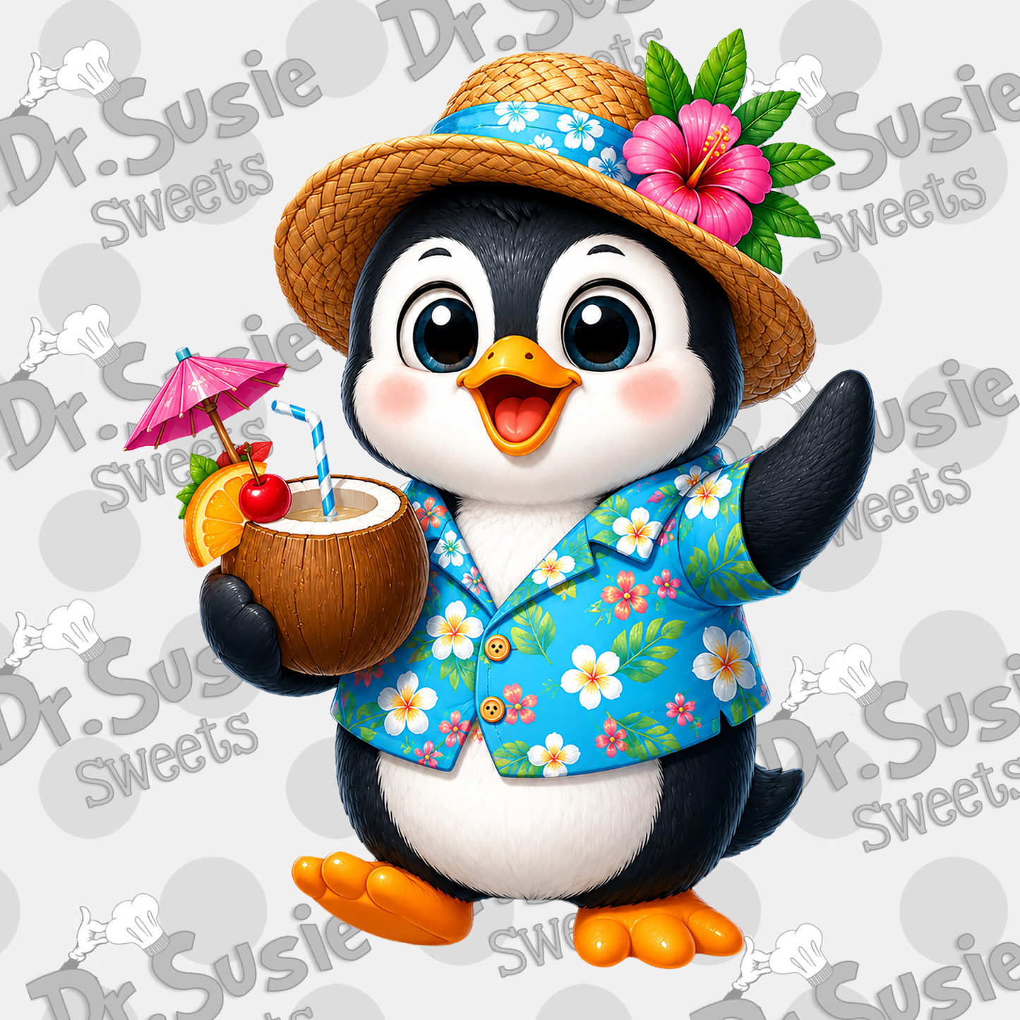 Luau Penguin-STL