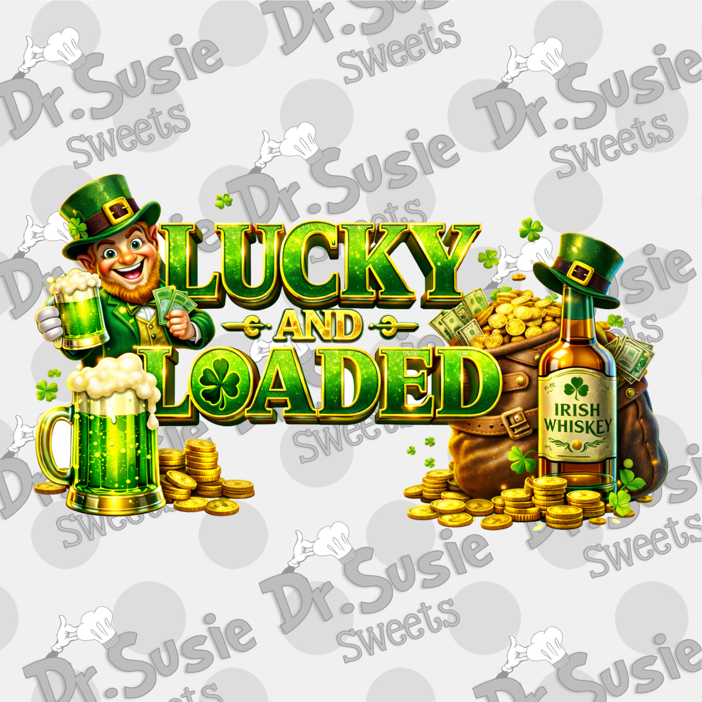 Lucky and Loaded-Edible Printer Digital Image