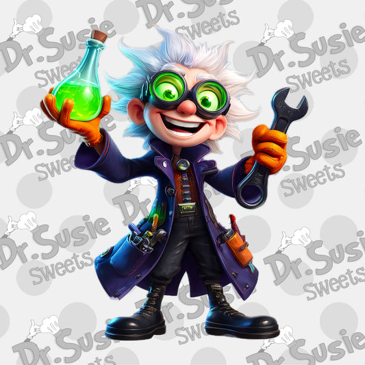 Mad Scientist-Edible Printer Digital Image