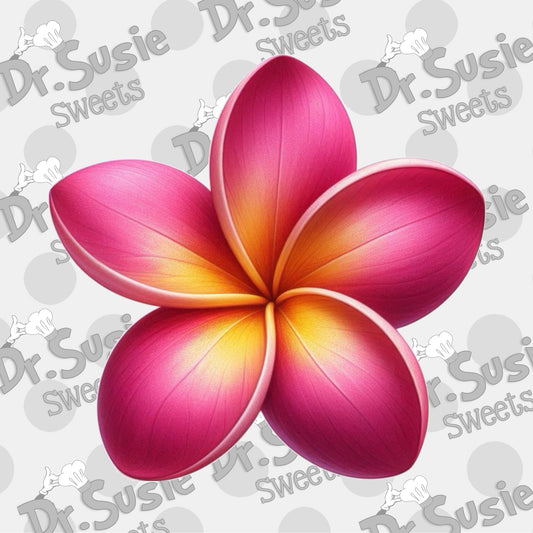 Magenta Plumeria-Edible Printer Digital Image